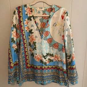 Johnny Was silk blouse